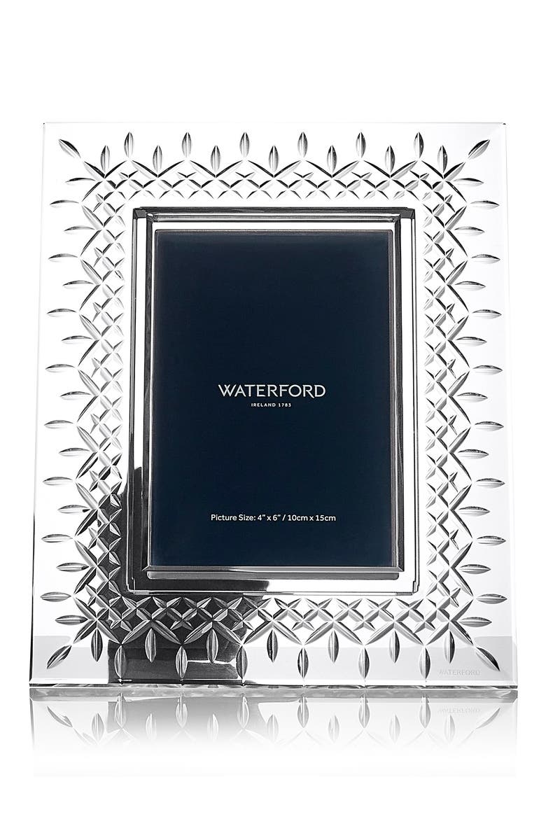 Lismore Crystal Picture Frame, Main, color, NO COLOR