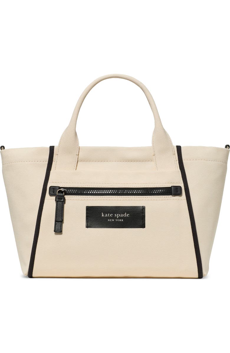 Kate Spade New York dash canvas tote bag, Main, color, Natural