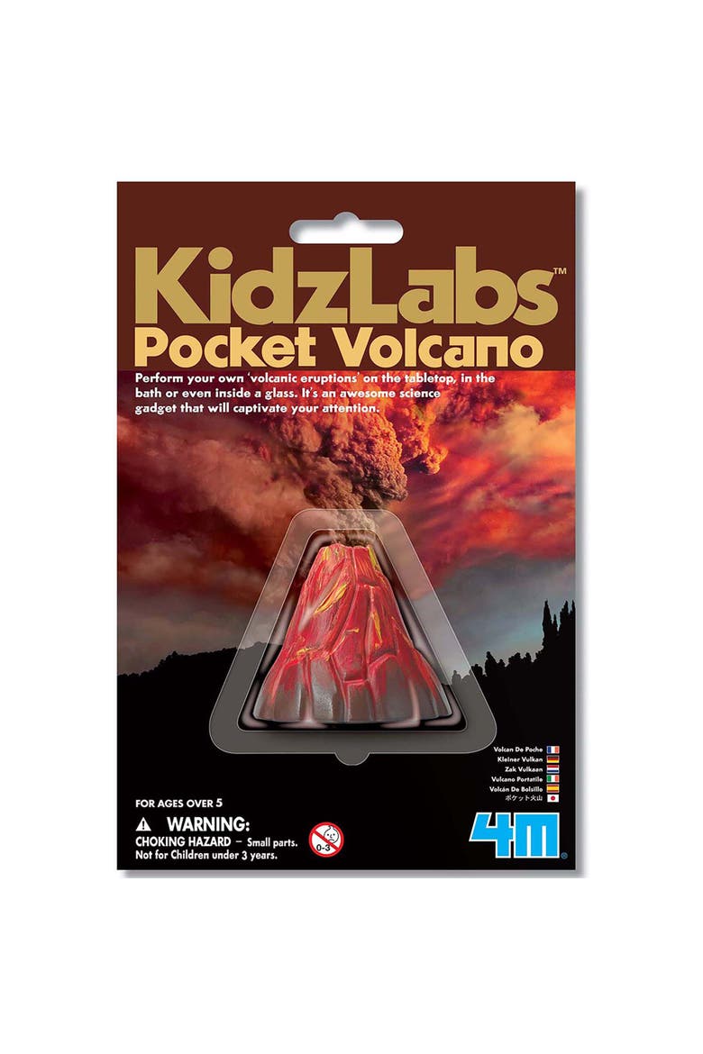 Kidzlabs Pocket Volcano Create Mini Eruptions, Baking Soda Reactions, Main, color, Multicolored