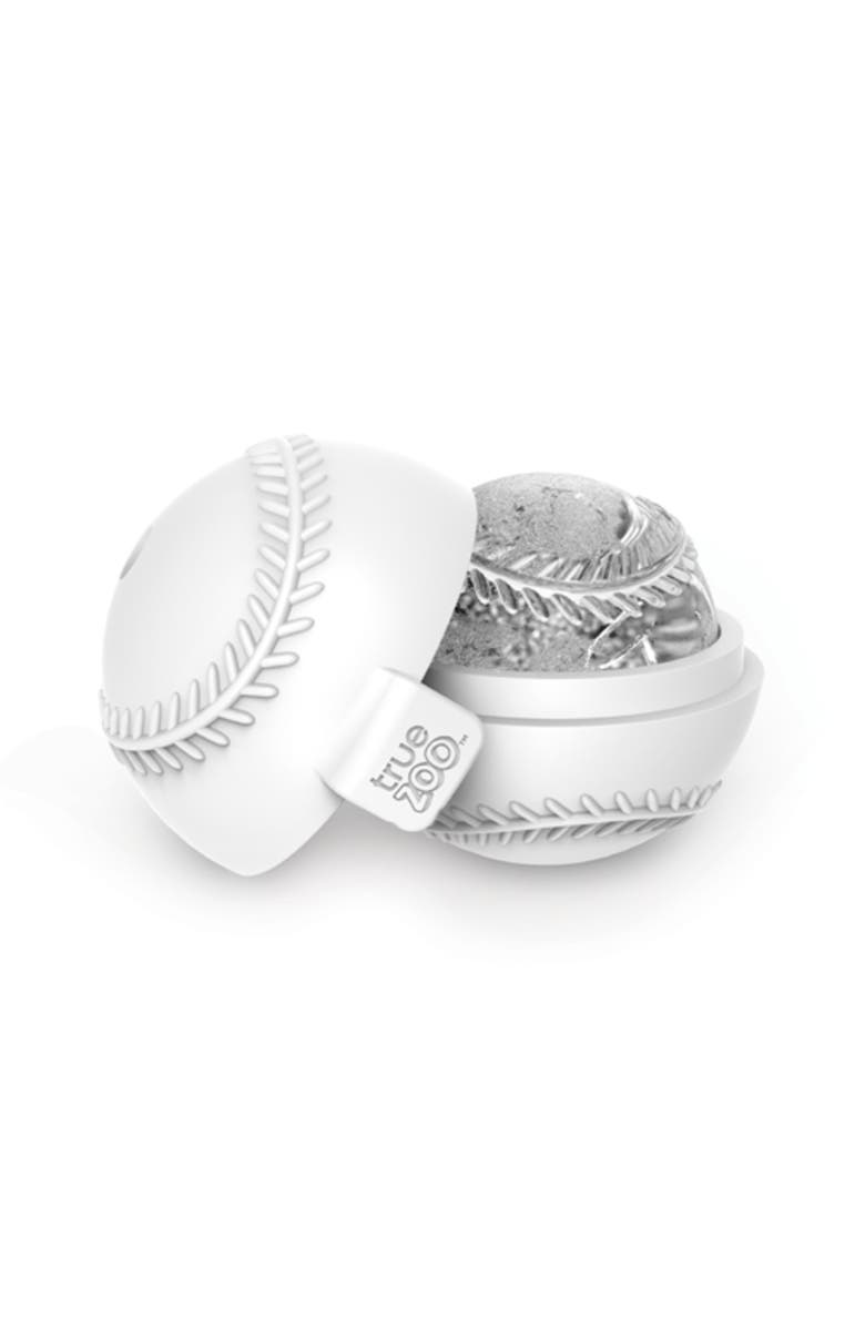 TrueZoo Baseball Silicone Ice Mold, Main, color, White