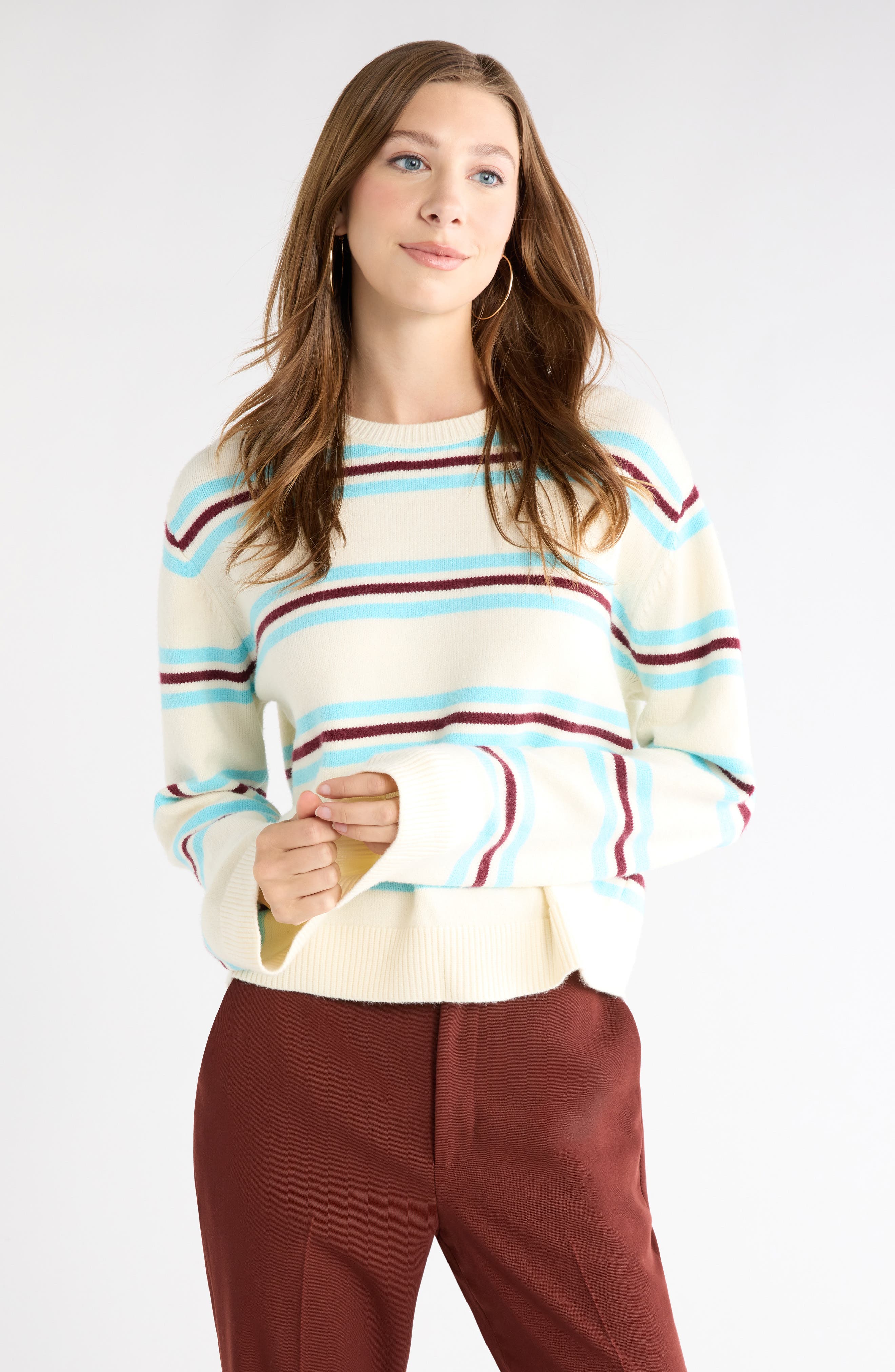 Stripe Crewneck Sweater