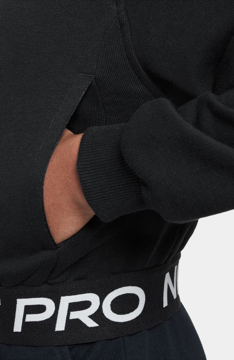 Nike Kids' Dri-FIT Zip-Front Hoodie, Alternate, color, 011 Black/Black/Black/White