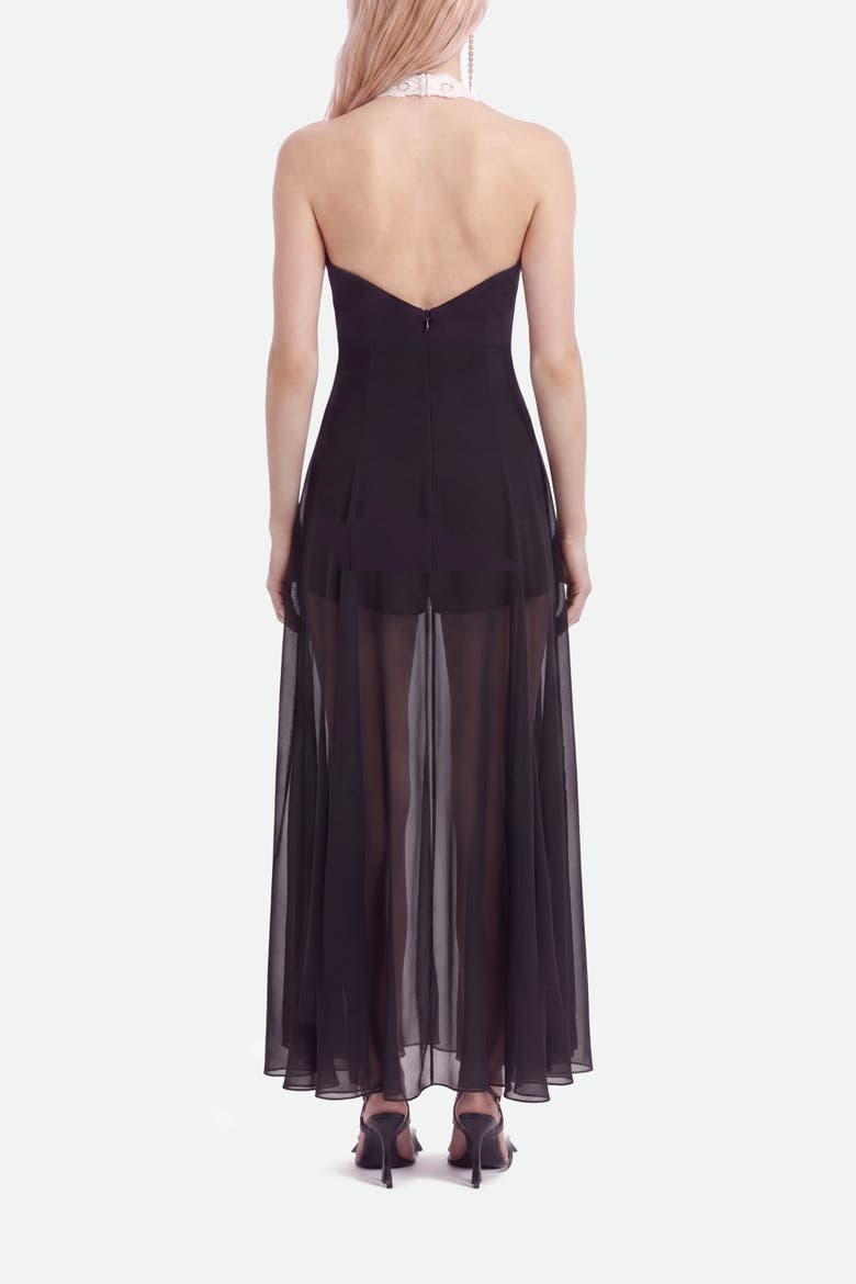 Embroidery Detail Maxi Dress, Alternate, color, Black