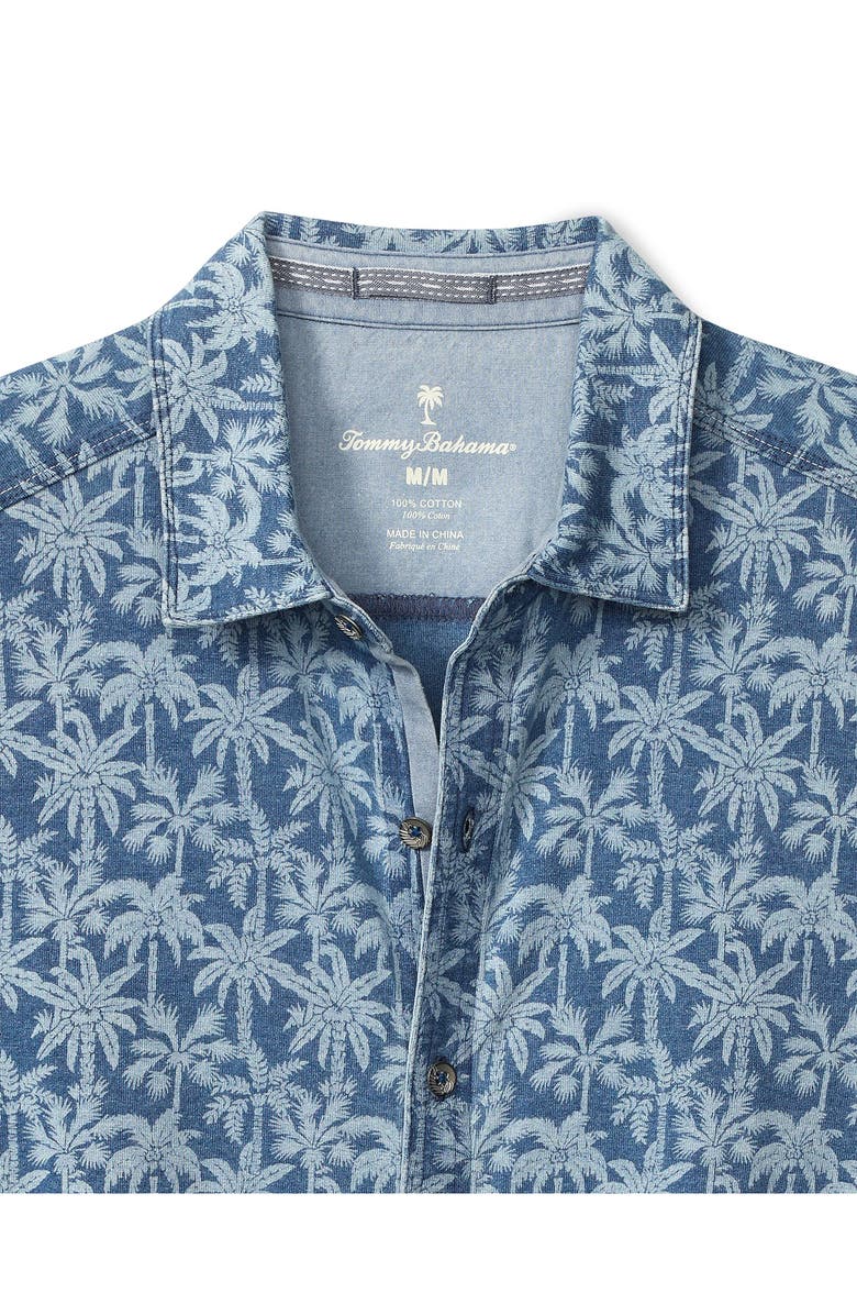 Tommy Bahama Palm Grotto Print Cotton Camp Shirt, Alternate, color,