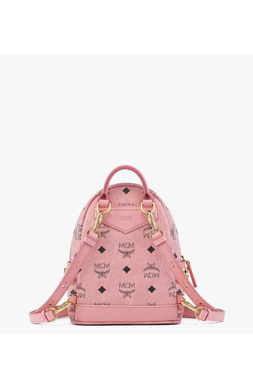 Mcm Stark Bebe Boo Side Studs Backpack In Pink