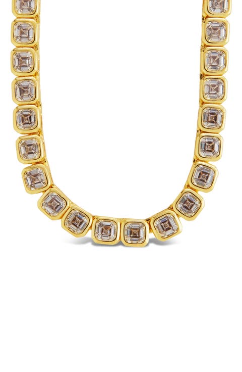 Helene Asscher Cut Tennis Necklace