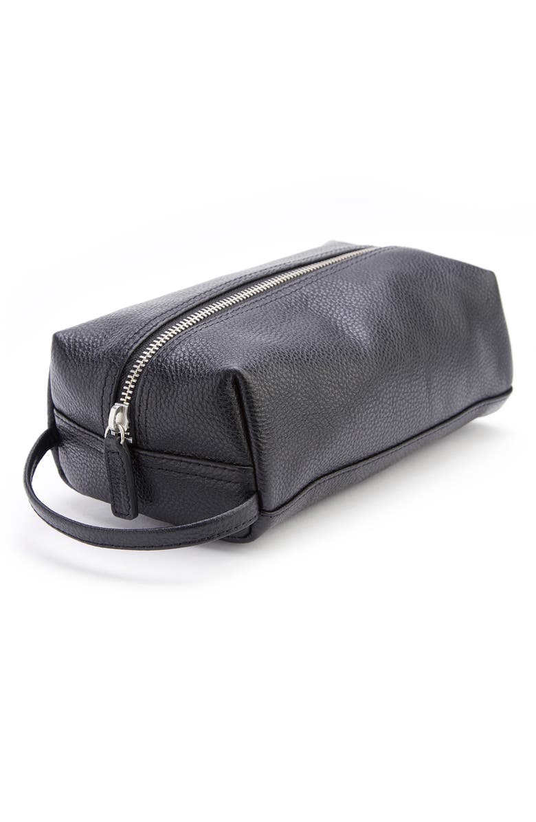 ROYCE New York Compact Leather Toiletry Bag, Alternate, color, 
