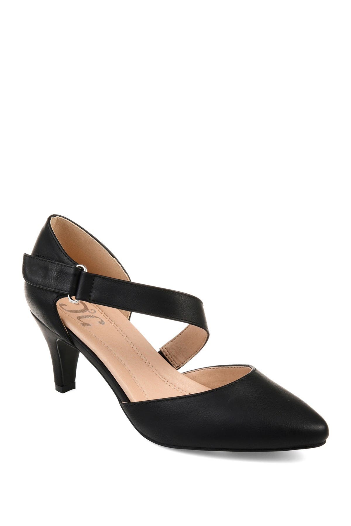 Journee Collection Tillis D'Orsay Pump, Alternate, color, Black
