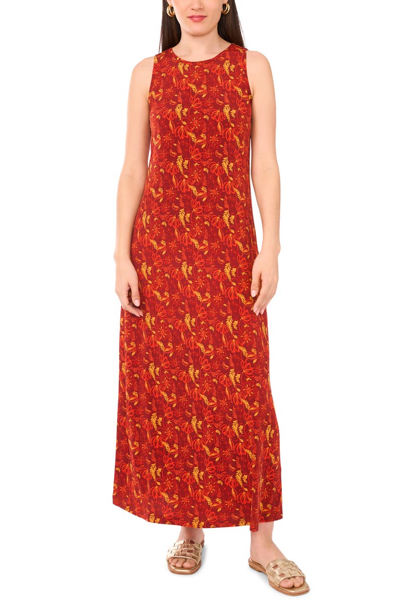 Vince Camuto Floral Sleeveless Jersey Maxi Dress | Nordstrom