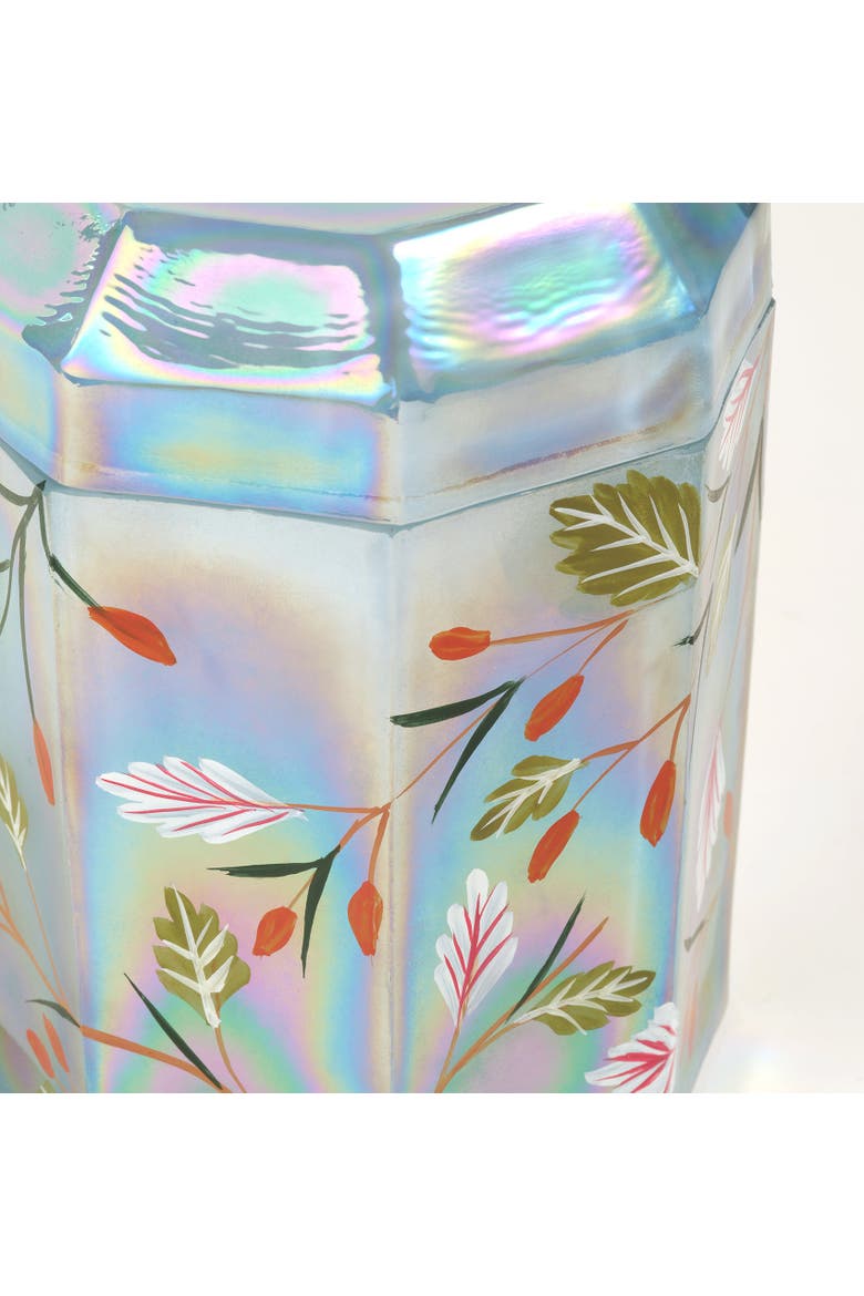 Aravali Hand Painted Glass Decorative | Artisan Accent, Alternate, color, Blue