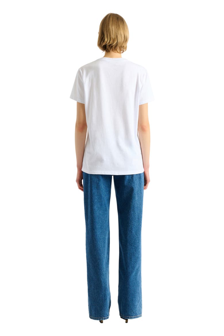 Embroidered Balmain Paris T-shirt, Alternate, color, white