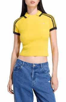 adidas Cali Short Sleeve Knit Top