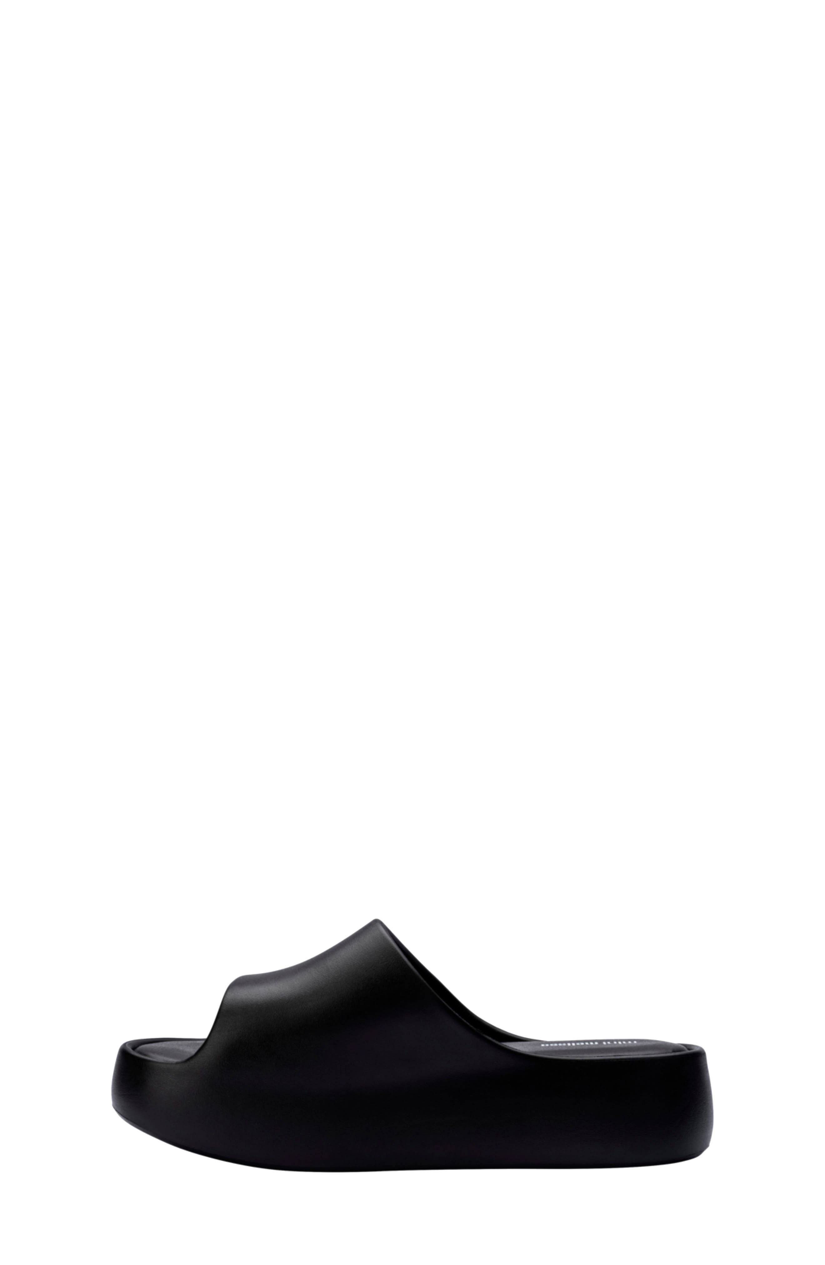 Mini Melissa Kids' Free Platform Slide Sandal, Alternate, color, Black
