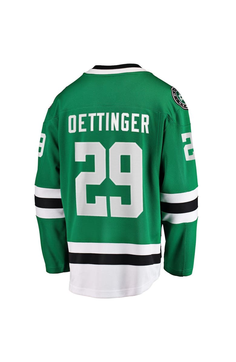 FANATICS Men's Fanatics Jake Oettinger Kelly Green Dallas Stars Home Breakaway Player Jersey, Alternate, color, 