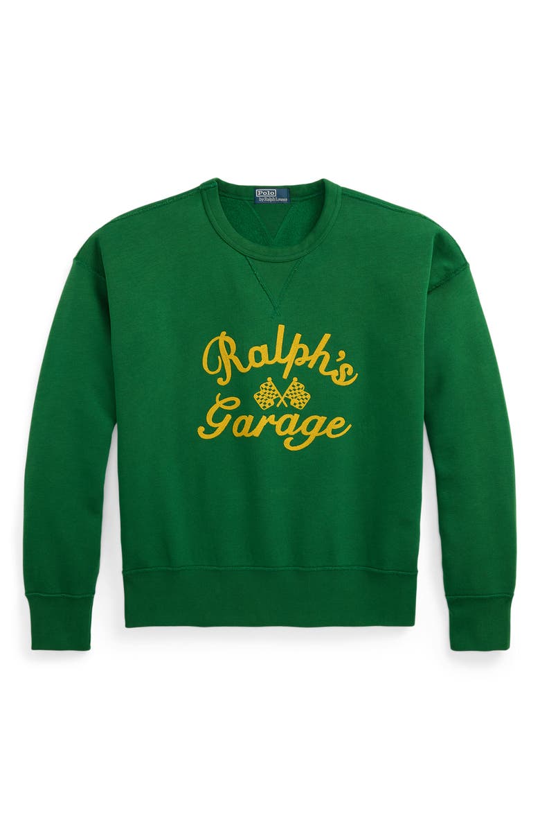 Polo Ralph Lauren Vintage Fit Garage Embroidered Graphic Sweatshirt, Alternate, color, 