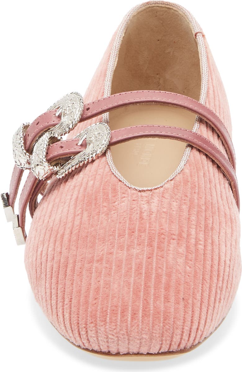 Le Monde Beryl Claudia Corduroy Mary Jane Flat, Alternate, color, Pink