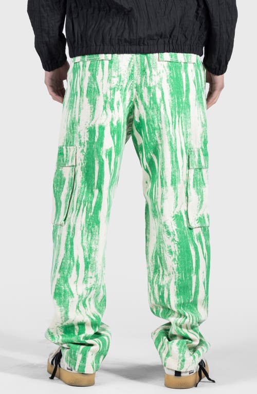 Pleasures Buzz Cargo Jeans In Green