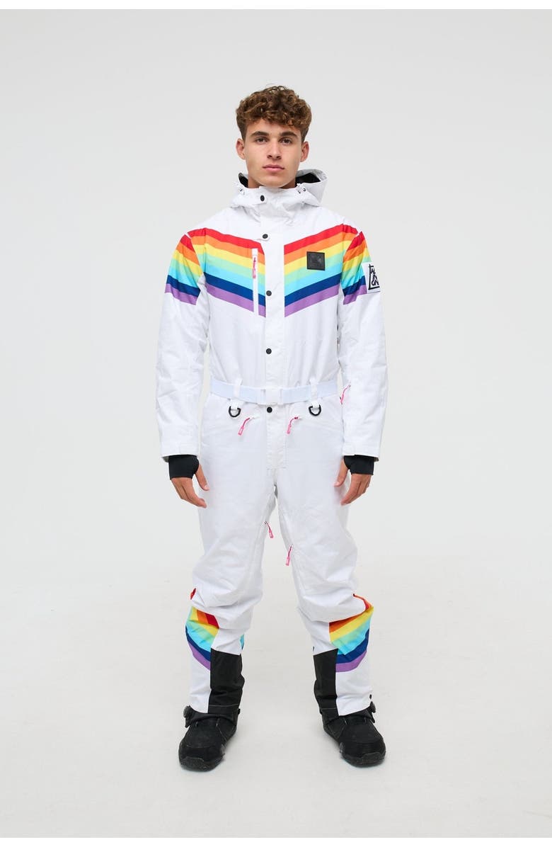 OOSC Rainbow Road Ski Suit - Mens, Main, color, Multi-Colour