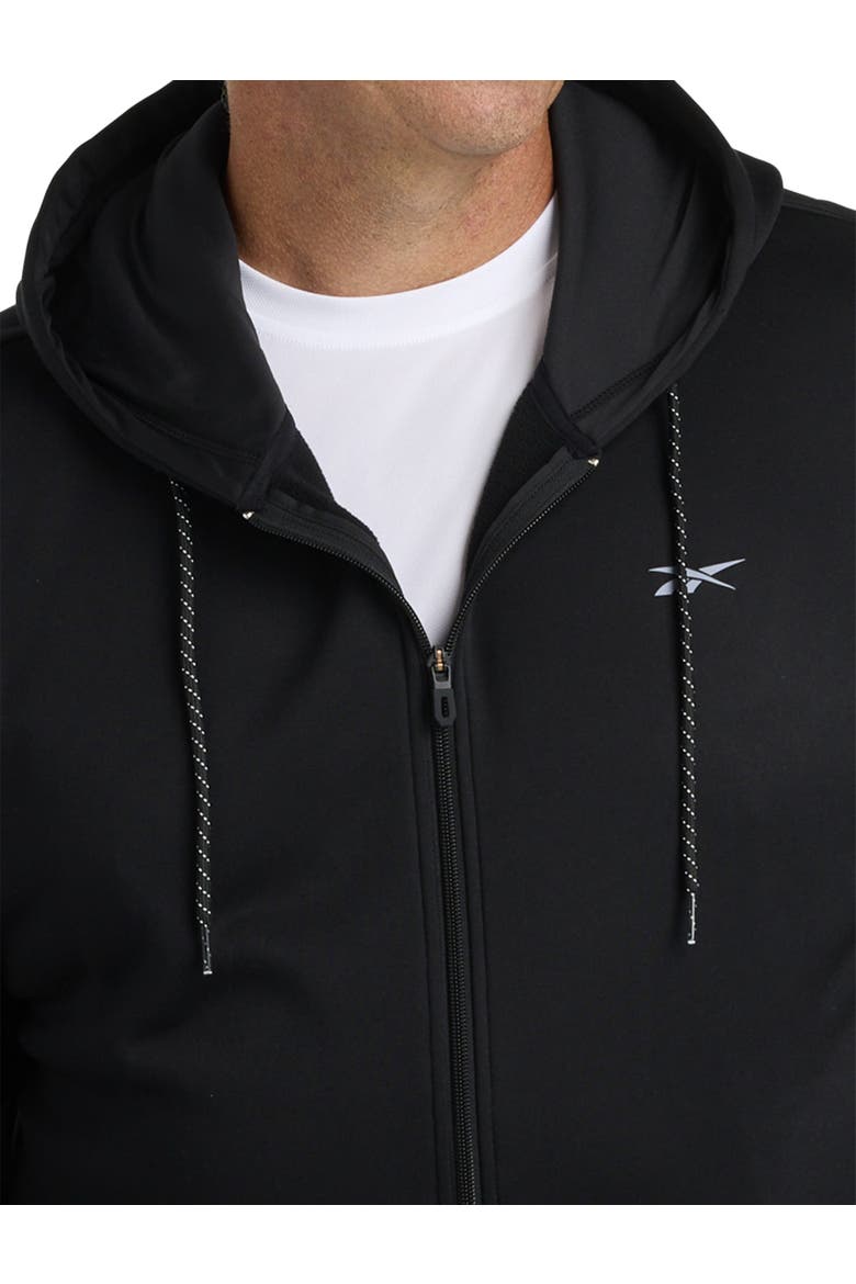 Performance Zip-Front Hoodie, Alternate, color, BLACK