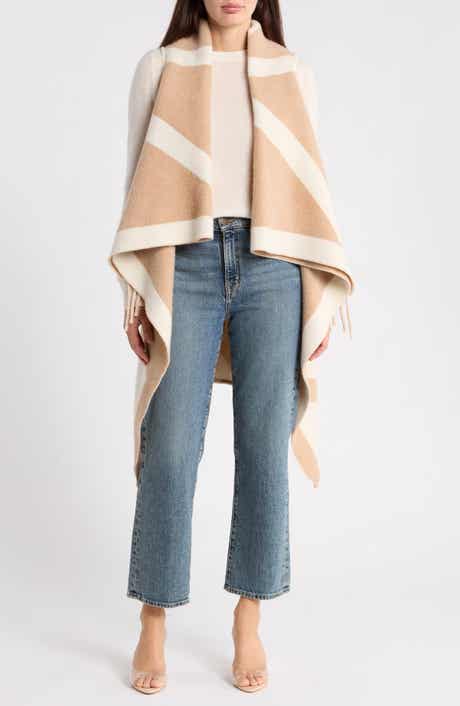 Milda Wool Blend Poncho