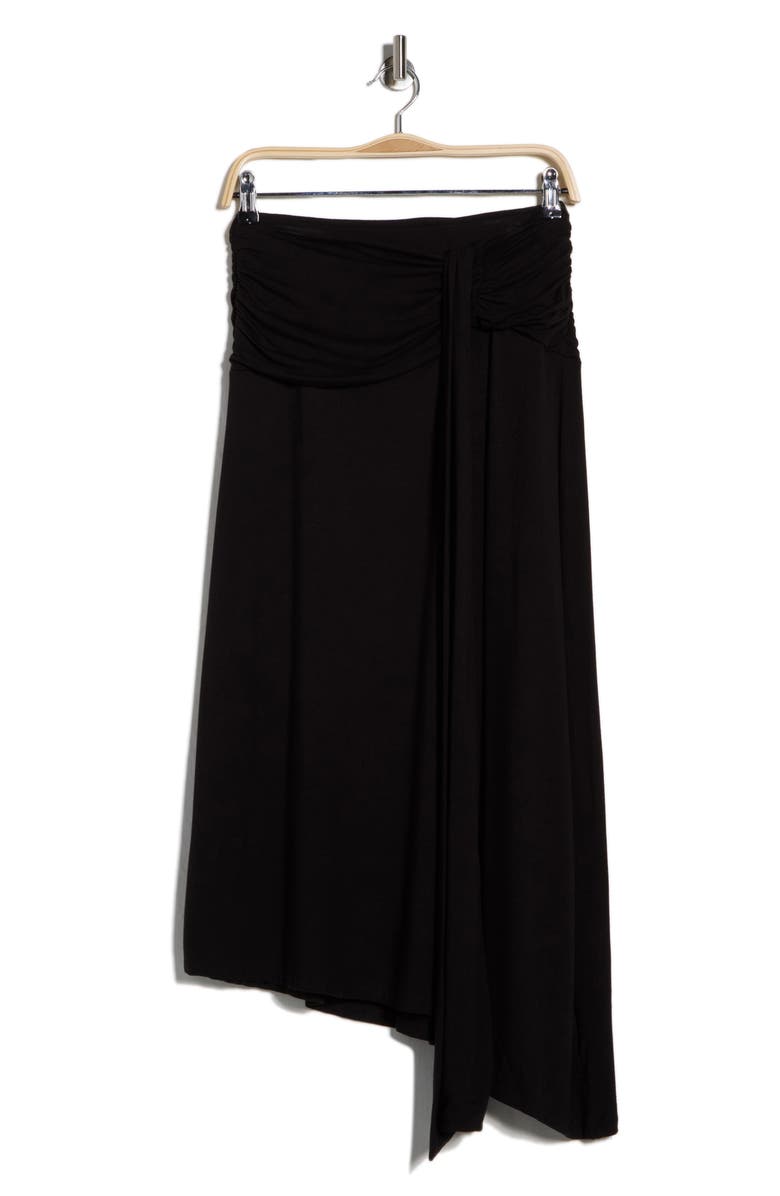 Renee C Draped Asymmetric Midi Skirt, Main, color,
