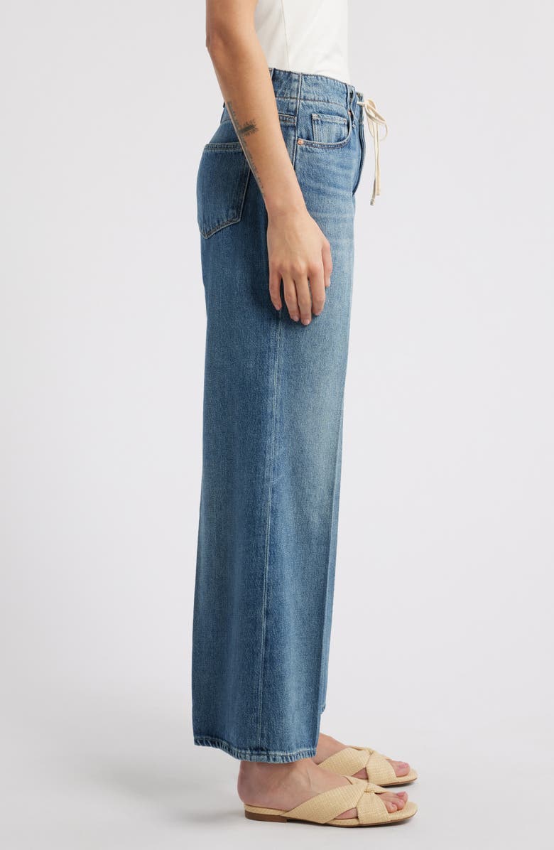 PAIGE Zoey Tie Waist Wide Leg Jeans, Alternate, color, Jazz Club