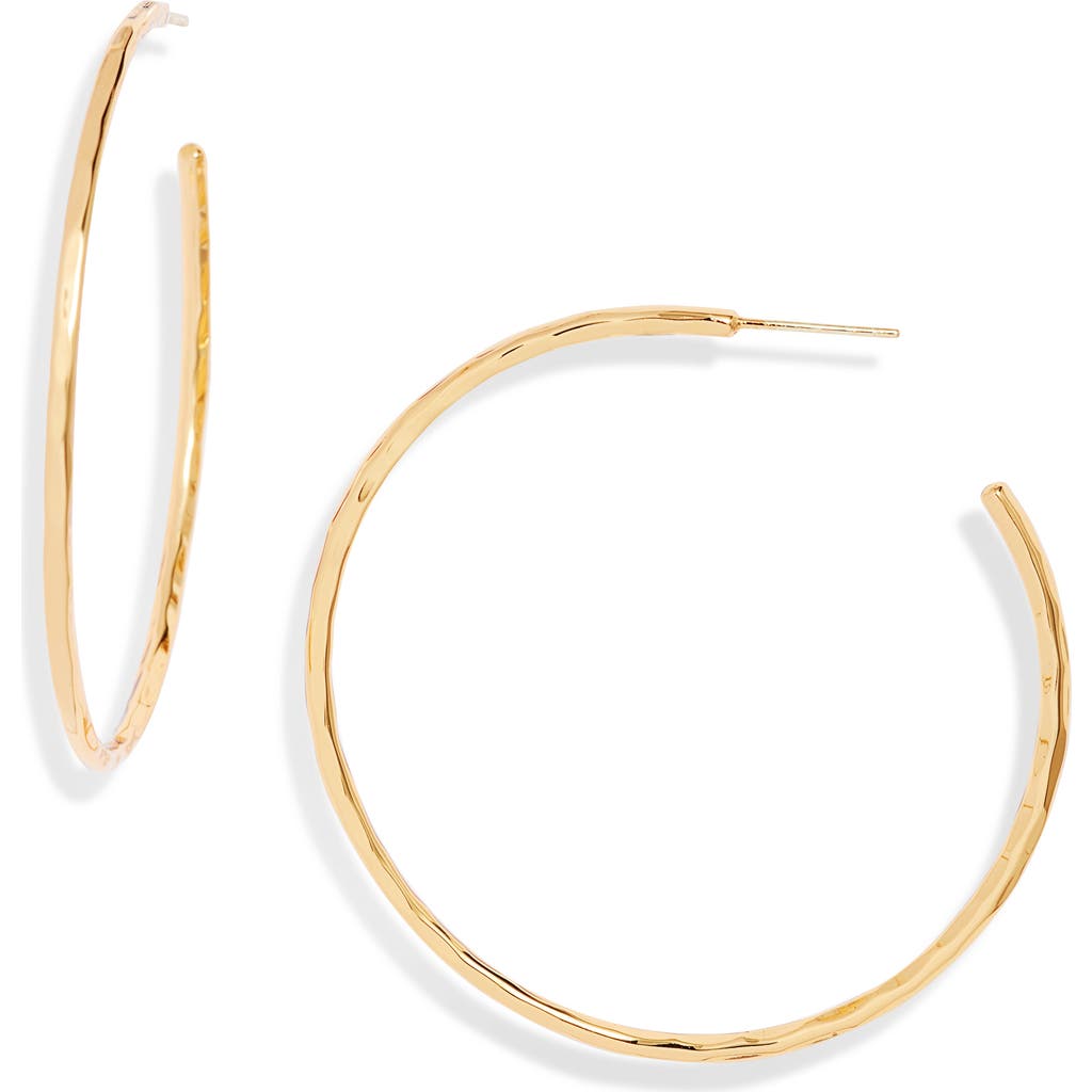 NEST Jewelry Hammered Hoop Earrings in Gold  product