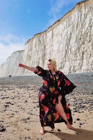 DEARCURVES Els Botanical Kimono Dress