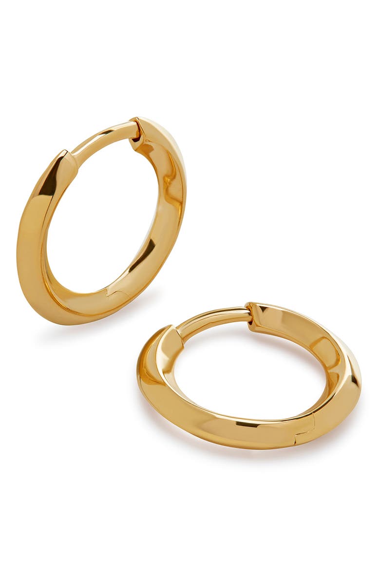 Monica Vinader Power Huggie Hoop Earrings, Main, color, 