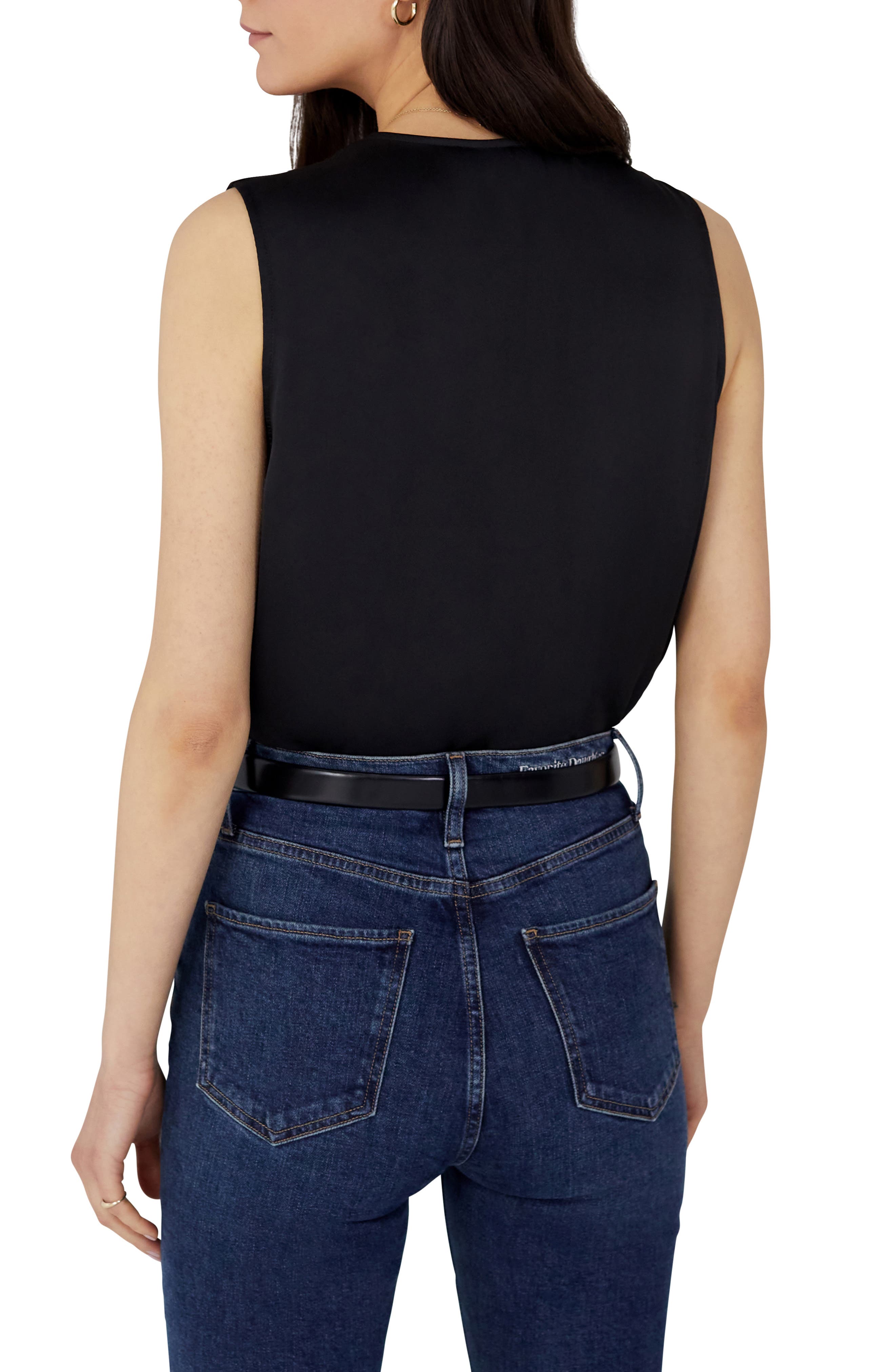 The Date Sleeveless Wrap Bodysuit - image 2