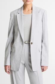 Vince One-Button Cotton & Modal Blazer