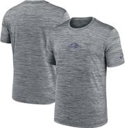 Nike Men's Nike Gray Baltimore Ravens Sideline Velocity Performance T-Shirt