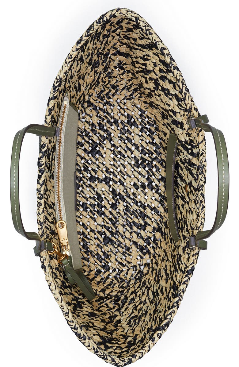 Tory Burch Ella Woven Straw Basket Tote, Alternate, color,