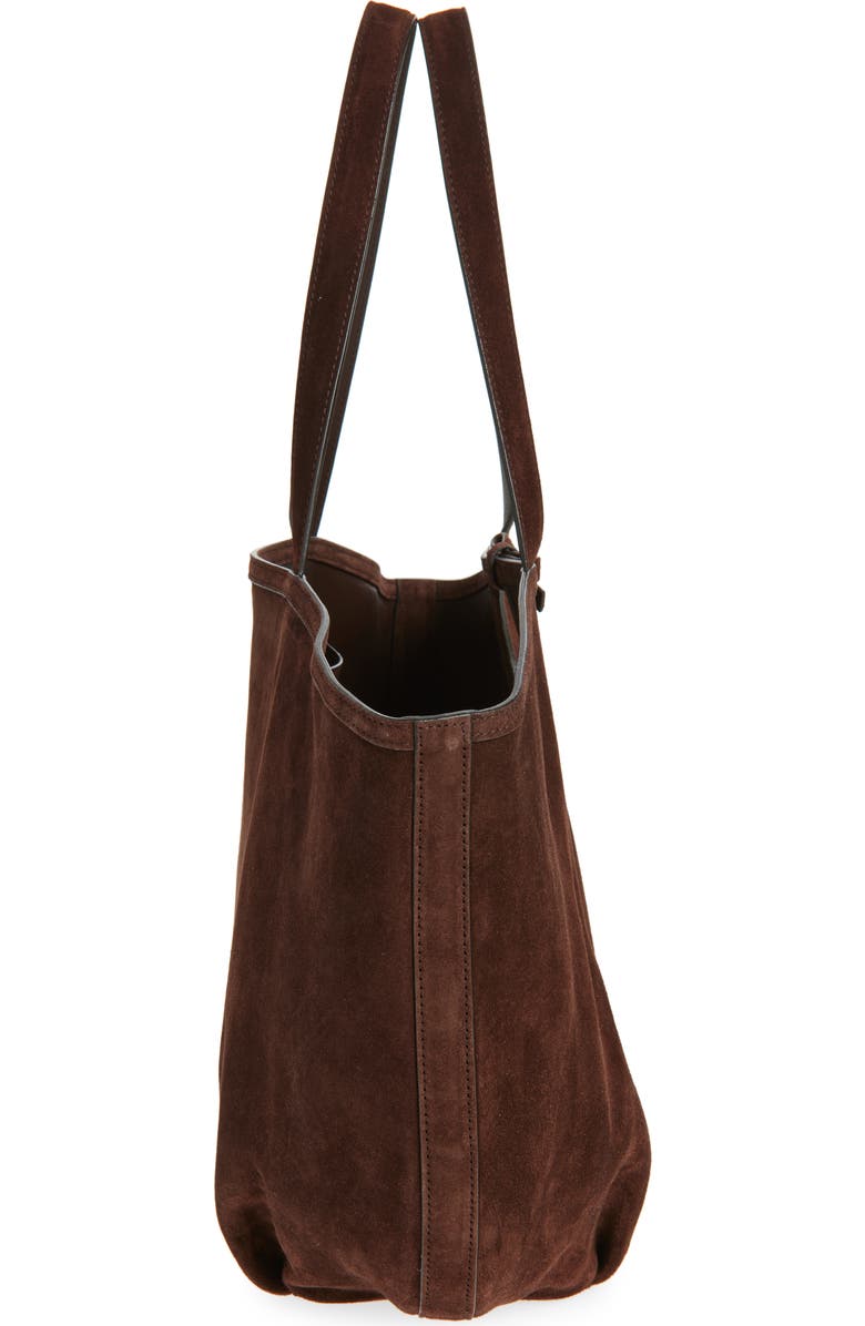 Reformation Large Regina Tote, Alternate, color, Espresso Suede
