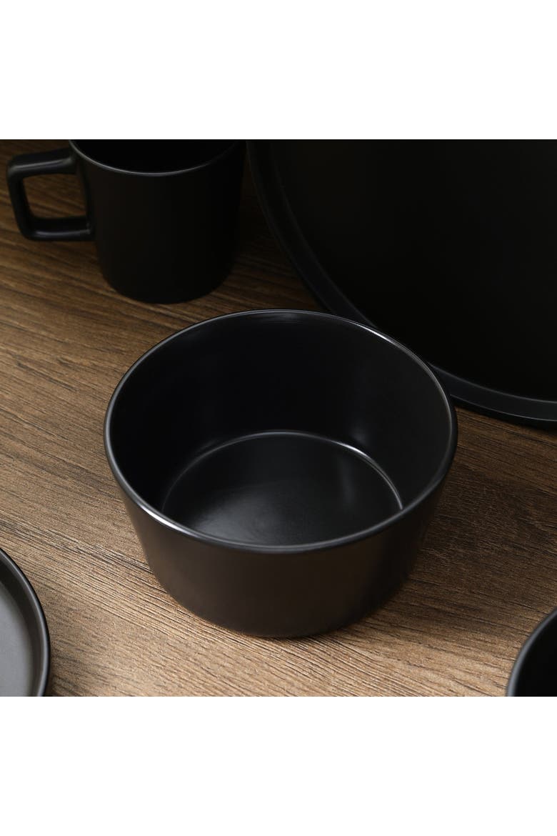 Celina Stoneware 4-Piece Bowl Set, Alternate, color, Black