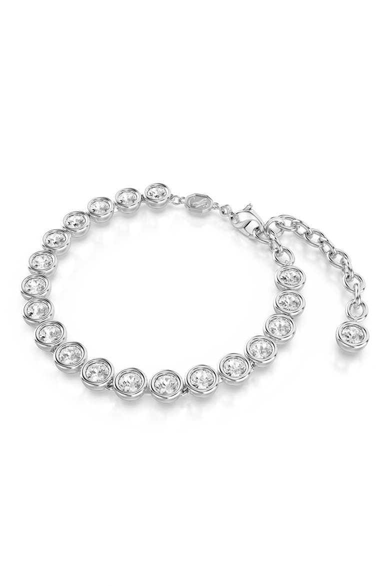 Imber Crystal Tennis Bracelet, Alternate, color, WHITE/ SILVER