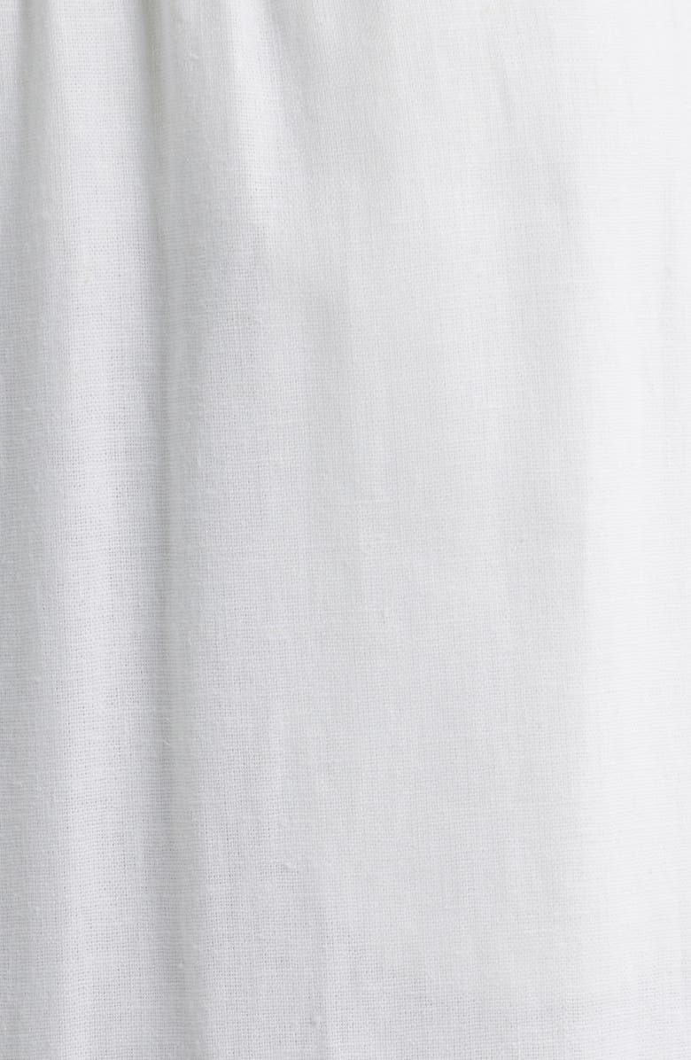 Anne Klein Straight Leg Linen Blend Pants, Alternate, color, Crisp White