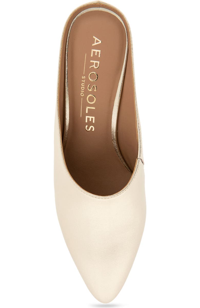 Aerosoles Camia Wedge Mule, Alternate, color, Gold Metallic Leather