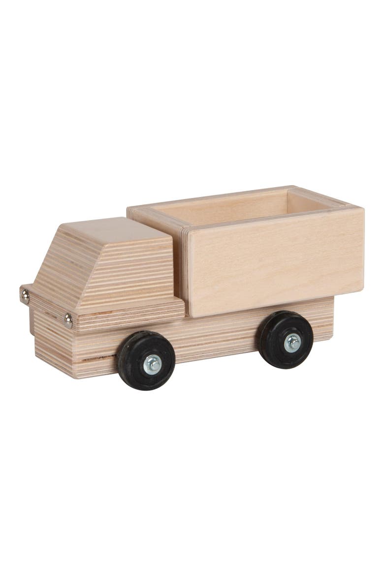 Wooden Delivery Truck, Alternate, color, Beige