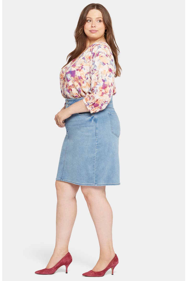 Hollywood Denim Skirt, Alternate, color, CRYSTALLINE