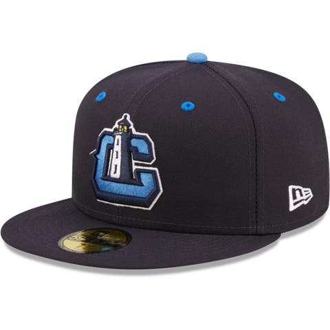 Men's New Era Navy Lake County Captains Authentic Collection 59FIFTY Fitted Hat