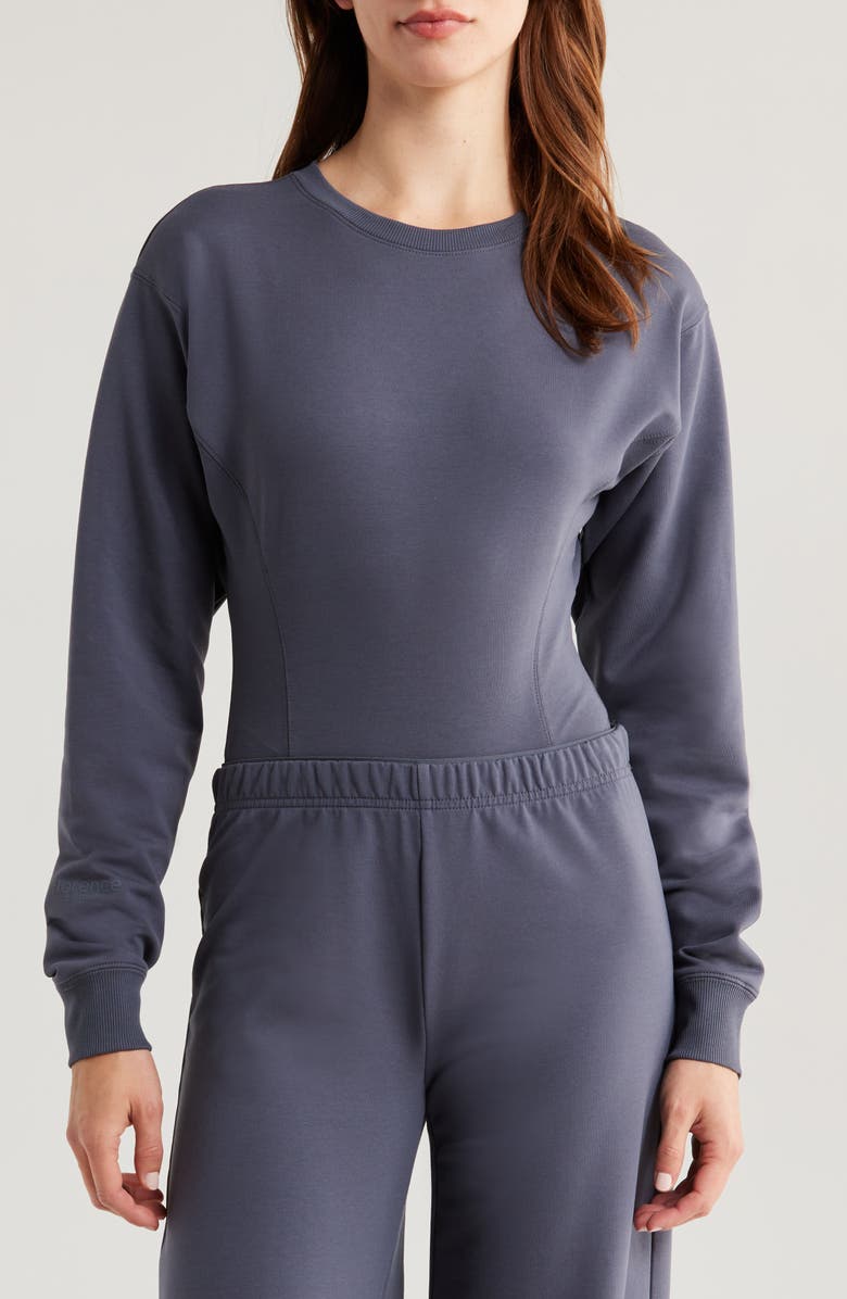 Florence by Mills Oversize Bodysuit, Main, color, Grisaille