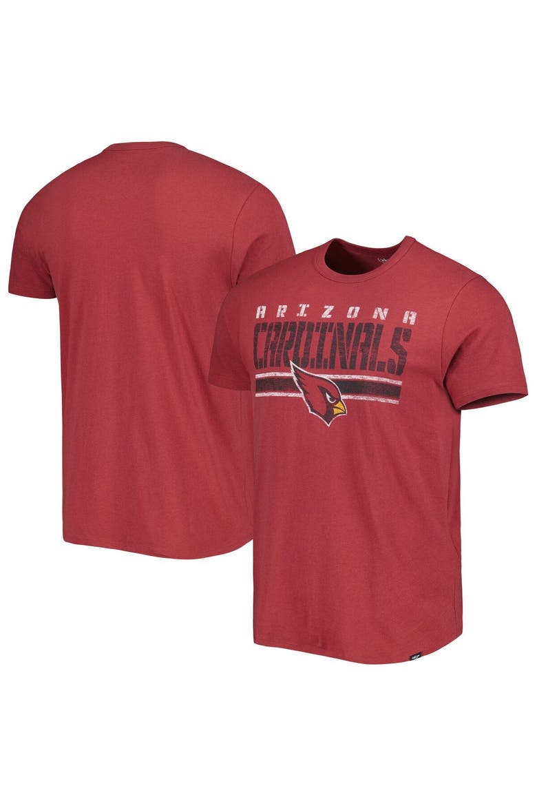 Men's '47 Cardinal Arizona Cardinals Team Stripe T-Shirt, Main, color, Cardinal