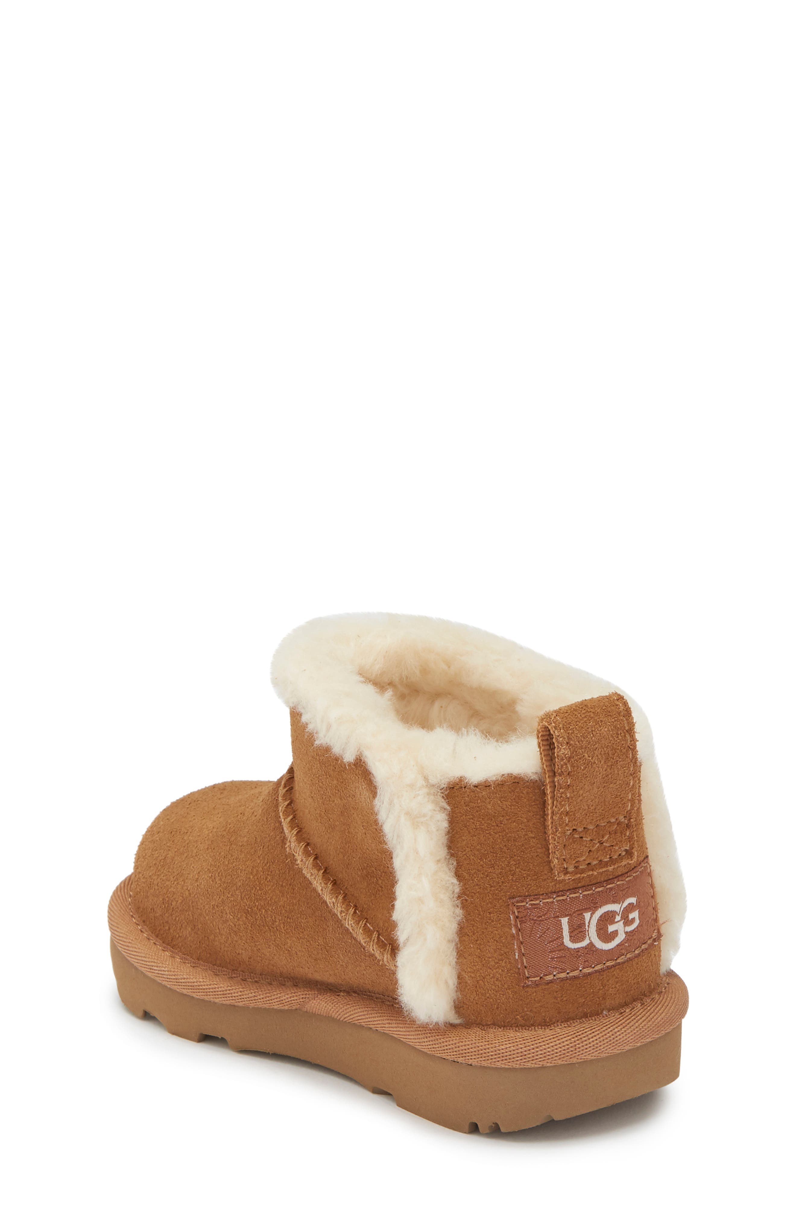 Kids' Classic Ultra Mini Aiyanna UGGplush Bootie, Alternate, color, CHESTNUT
