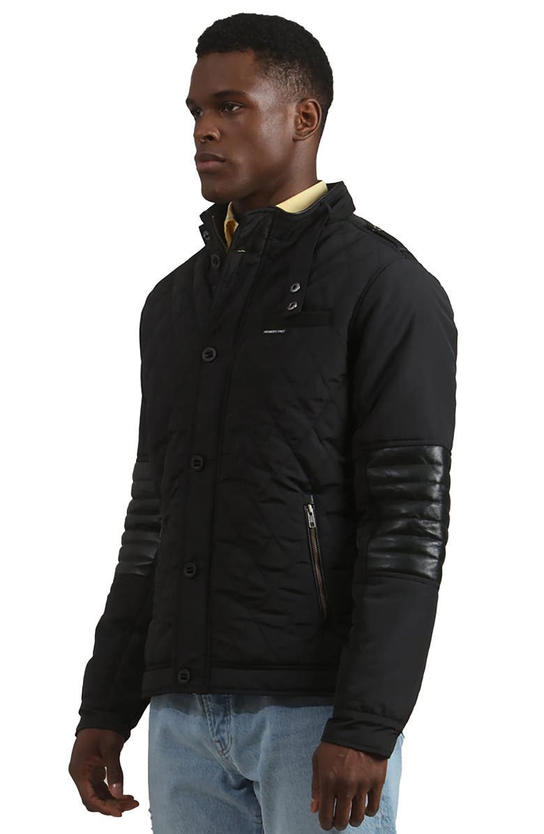 Members Only Men's Belmont Quilted Jacket, Alternate, color, Black