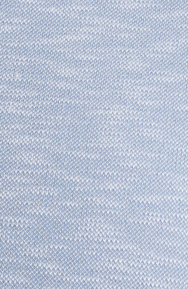 Johnston & Murphy Vintage Slub Polo, Alternate, color, Dusty Blue