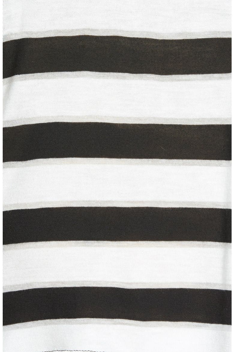 Stripe Short Sleeve Tee, Alternate, color, BURNOUT BLACK STRIPE COMBO