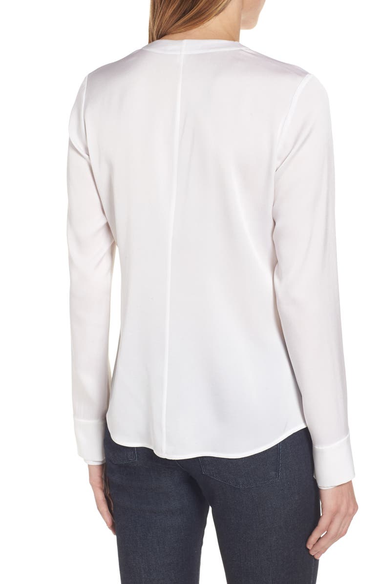 BOSS Banyra Stretch Silk Blouse, Alternate, color, 