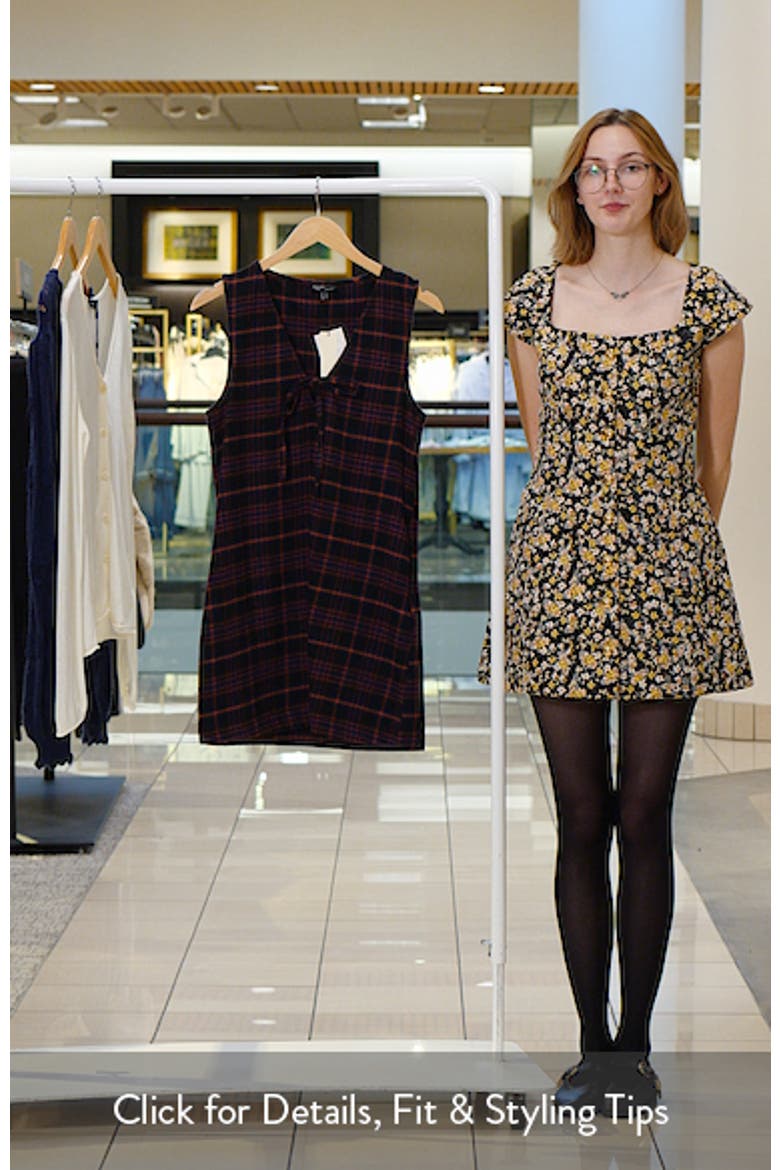 Nila Plaid Pinafore Minidress video