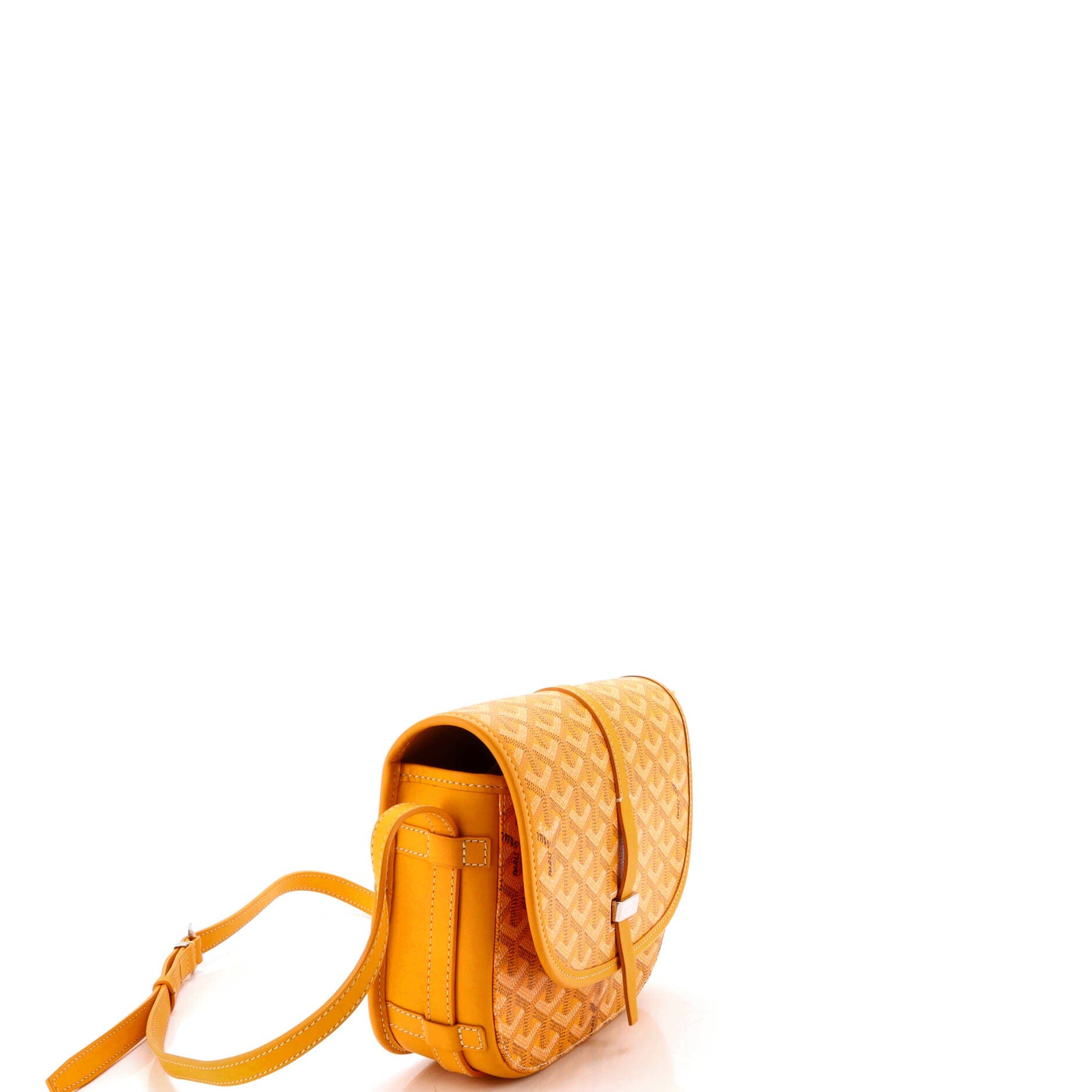 Pre-Owned Goyard Belvedere II Messenger Bag Coated Canvas PM, Alternate, color, Yellow